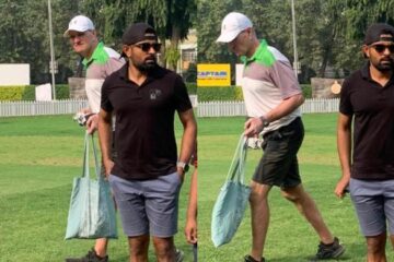 Babar Azam goes golfing with Pakistan coaches on rest day