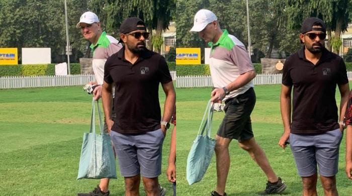 Babar Azam goes golfing with Pakistan coaches on rest day