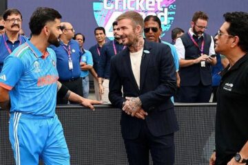 David Beckham joins Sachin Tendulkar, Virat Kohli at India vs New Zealand World Cup semi-final