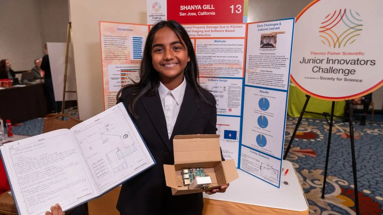 12-year-old girl invents life-saving fire detector