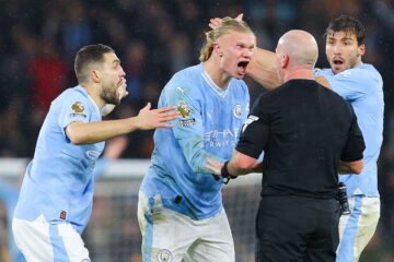 Haaland fumes over late whistle in City draw