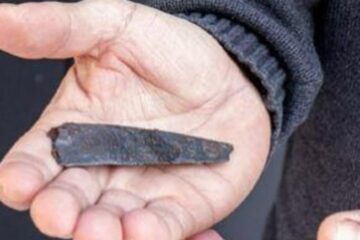 Archaeologists say single word inscribed on iron knife is oldest writing ever found in Denmark