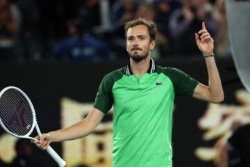 daniil medvedev gets ready to face jannik sinner photo afp