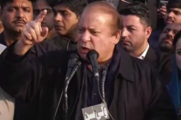 Nawaz leads maiden election rally after Bilawal's 'lion in hiding' tirade