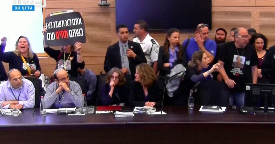 Protesters Storm Meeting at Israel’s Parliament to Demand More Action on Hostages