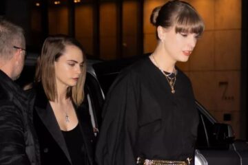 Taylor Swift enjoys girls night with Cara Delevingne, Brittany Mahomes